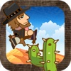 Cactus Jump Rush - The Perfect Cowboy Western Game Lite