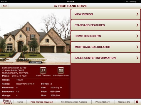 Perry Homes screenshot 3