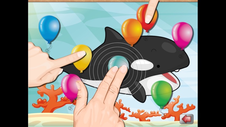 Aquatic Animals - An educational Ocean puzzle for toddlers and kids screenshot-3