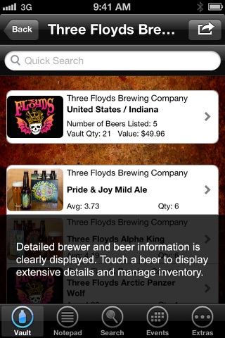 Brew Vault - Craft Beer Cellar screenshot 2