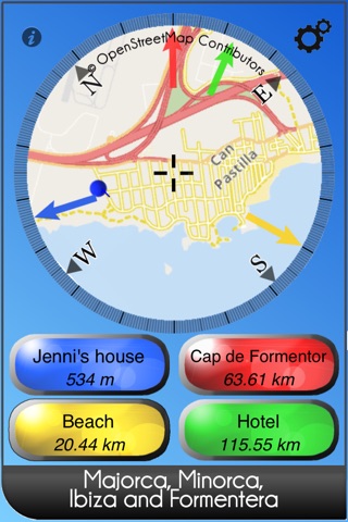 Baleares Ibiza Majorca Minorca map in motion screenshot 2