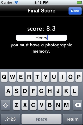 Photographic Memory Test screenshot 3