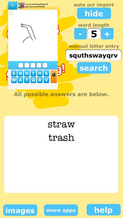 All Words for Draw Something Free
