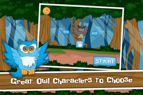 The Flippy Flappy Floppy Owl - A Tap Flap and Fly Bird Game screenshot 2