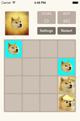 Game screenshot Super Swip and Slide 2048 Tiles Number Game for Doge Version apk