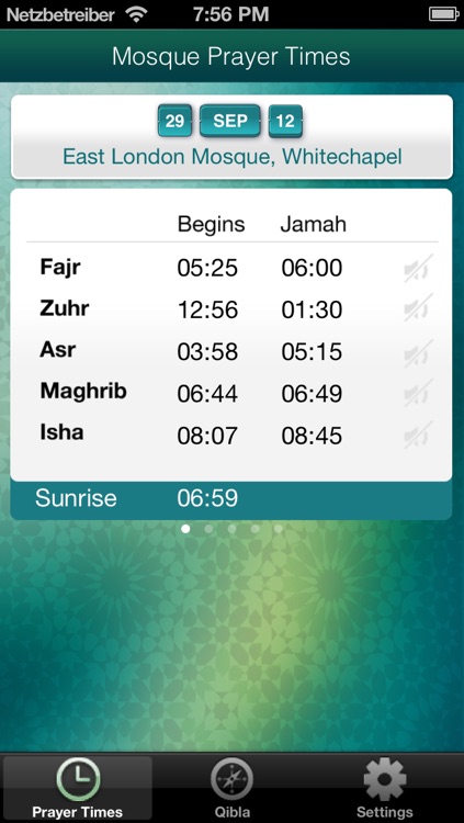 Mosque Prayer Times