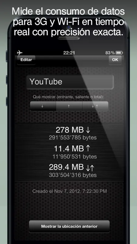 Download Meter para LTE/4G/G/ EDGE/ Wi-Fi - reduce tus gastos en internet móvil screenshot 3 of 5