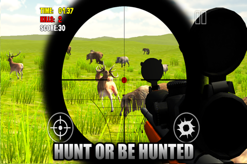 Animal Hunter 2014 3D - Sniper Shooting Gun Down Deer, Boar, Fox, Bear & More Simulator Game screenshot 3