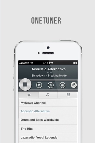 OneTuner Pro Radio Player for iPhone, iPad, iPod Touch - tunein to 65 genre stream! screenshot 2