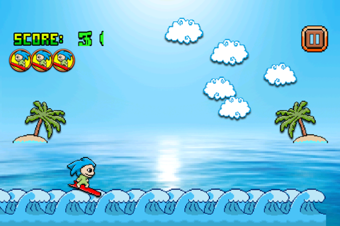 Pixel Surfer : Ride the Wave Temple Version 2 screenshot 3