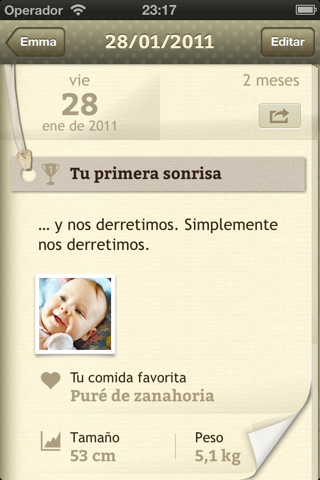 Bambio - The baby journal screenshot 3