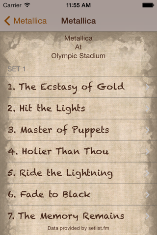 Setlist Searcher screenshot 4