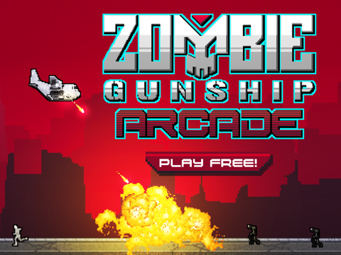 Screenshot #1 for Zombie Gunship Arcade