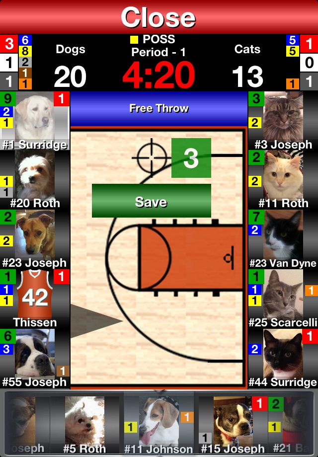 iTouchStats Basketball screenshot 3