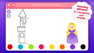 Doodle Fun for Girls - Draw & Play with Princesses Fairies and Mermaidsのおすすめ画像1