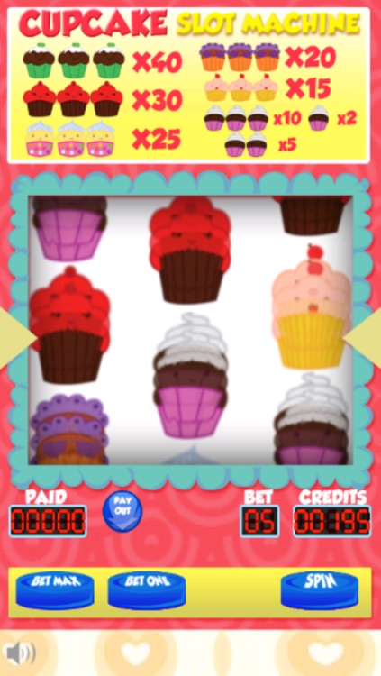 Cupcake Slot Machine - Frosting Gambling Casino Free