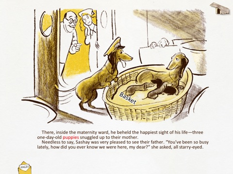 Flash The Dash- a classic Don Freeman story book for kids about a lazy Daschund dog who learns the value of hard work. A perfect bedtime tale! (iPad Lite Version, by Auryn Apps) screenshot 3