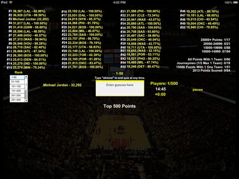 Darin's Basketball Quizzes app screenshot 2