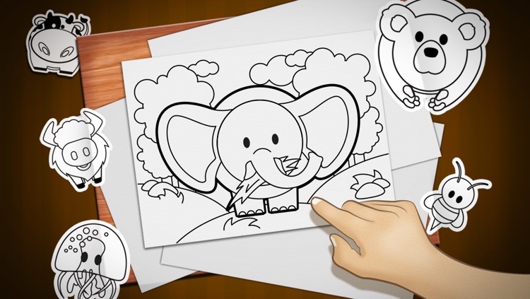 Coloring Zoo: Finger Painting FREE