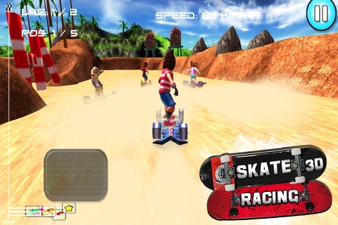 Skate Racing 3D ( Free Racing games ) screenshot 2
