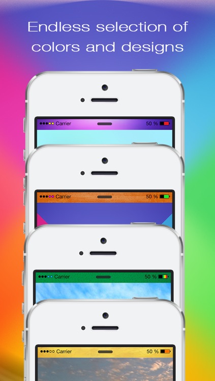 Pimp Your Top Bar - Color Status Bar Wallpaper for your Lock Screen