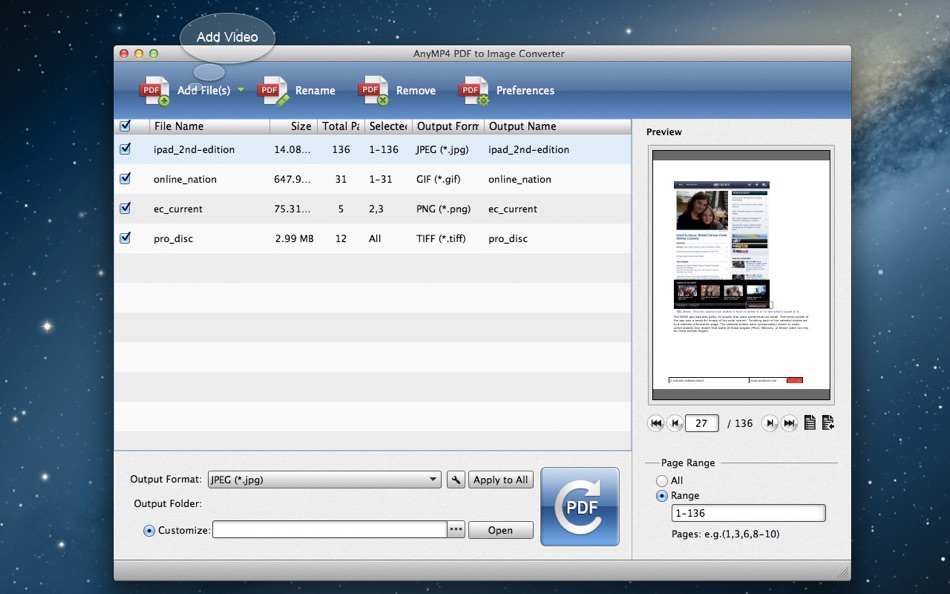 #2. AnyMP4 PDF to Image Converter (macOS) 由: AnyMP4 Studio