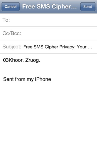 SMS Cipher Privacy - Free screenshot 3