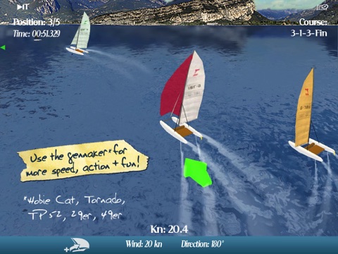 Screenshot #6 pour CleverSailing HD Lite - Sailboat Racing Game for iPad