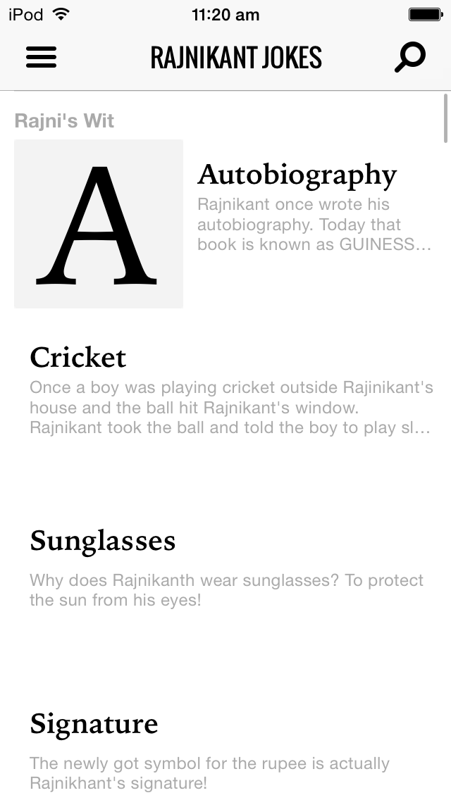 How to cancel & delete Rajani Kanth Jokes from iphone & ipad 1