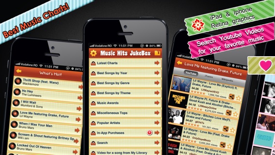Music Hits Jukebox - Greatest Songs of All Time, Top 100 Lists and the Latest Chartsのおすすめ画像1