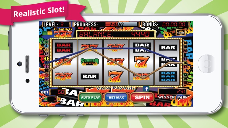 Flaming 7's Slot Machine