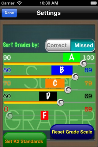 iSlide Grader (A+ 123 Easy Simple Classroom Grading Calculator) screenshot 3