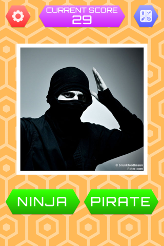 Ninja Or Pirate - Image Quiz screenshot 2