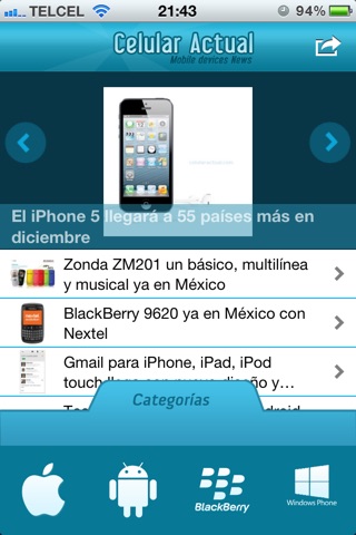 Celular Actual screenshot 2