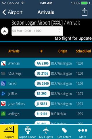 Boston Airport Info + Radar screenshot 3