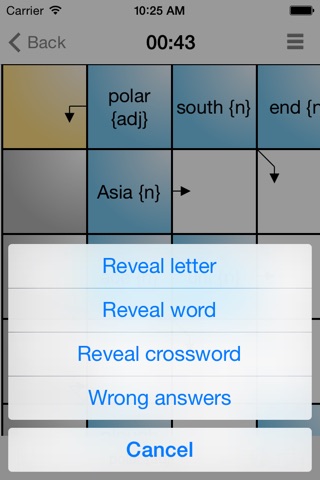 Learn American Spanish with Crossword Puzzles screenshot 2