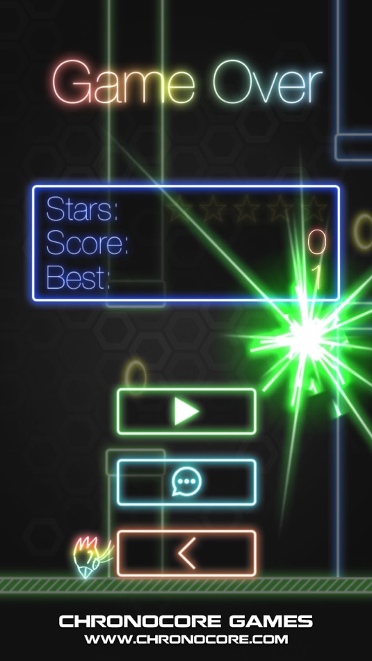 #3. GeoBird - The tiny story of the neon bird extended (iOS) 由: Stefan Kogler