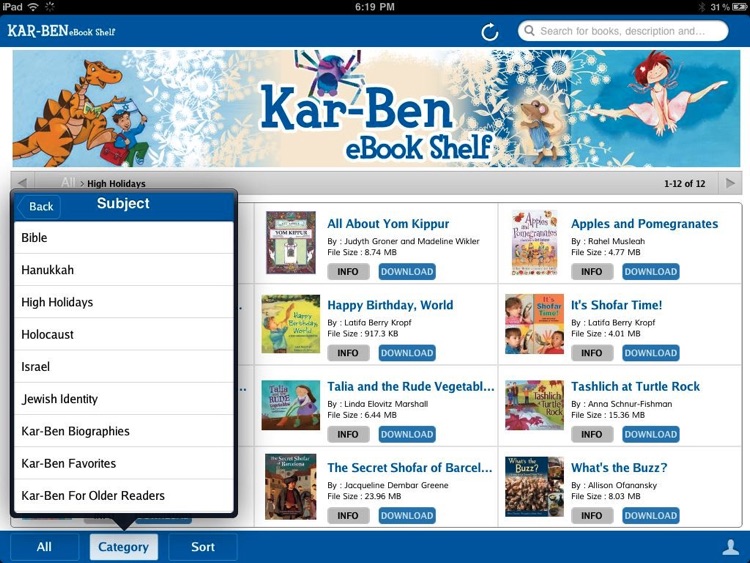Kar-Ben Digital eReader