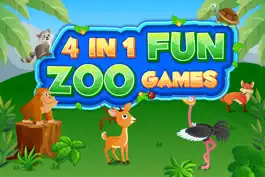 Game screenshot 4 in 1 Fun Zoo Games Free - Learning & Educational Activities App for Kids & Toddlers mod apk