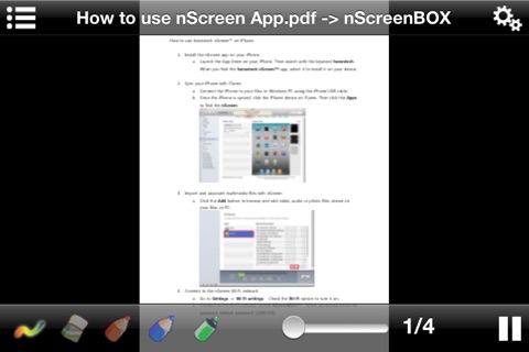 honestech nScreen Doc screenshot 2