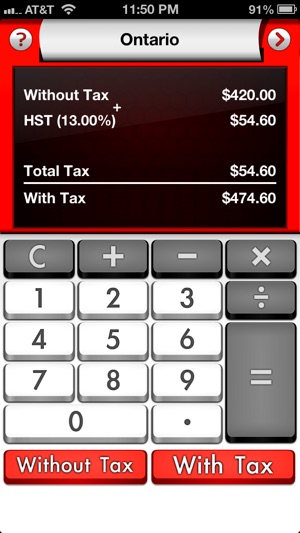 Sales Tax Calculator Canada Tax Me ∙ The Best Canadian Check(圖2)-速報App