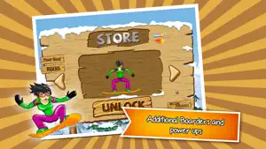 Avalanche Mountain - An Extreme Snowboarding Racing Game with penguins, babies and more! screenshot #4 for iPhone