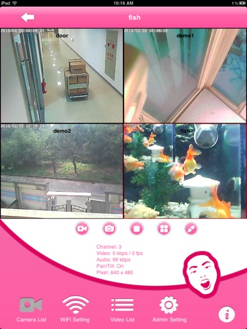 iCare HD : Multiple IP Camera Viewer for O!care screenshot 2