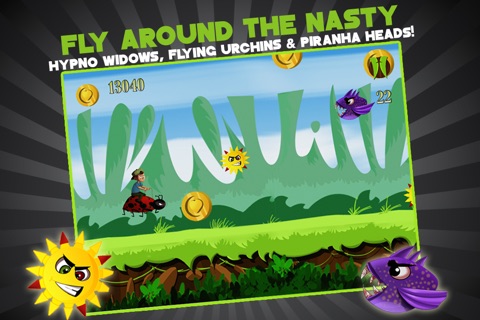 Ladybug Flyers Joyride: The Best Lady Bug Race, Free Edition screenshot 2