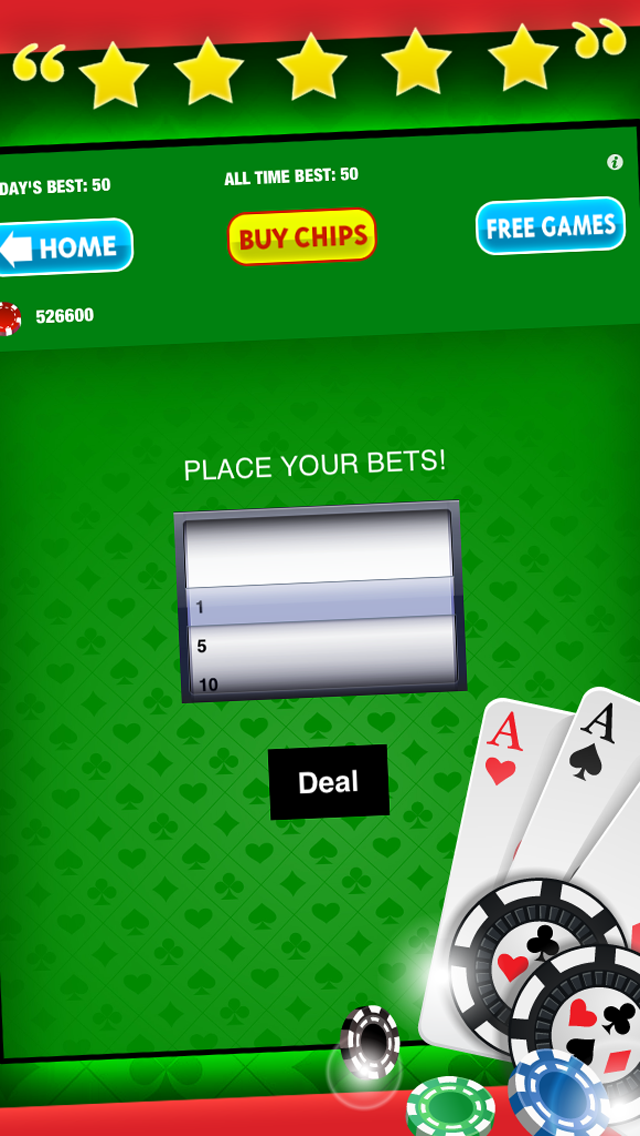 Screenshot #3 pour 21 Blackjack Carte Casino Jeu Gratuit