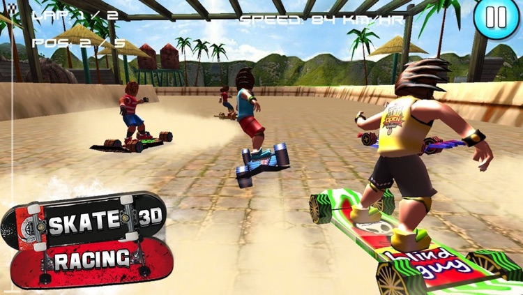 Skate Racing 3D ( Free Racing games ) screenshot-3