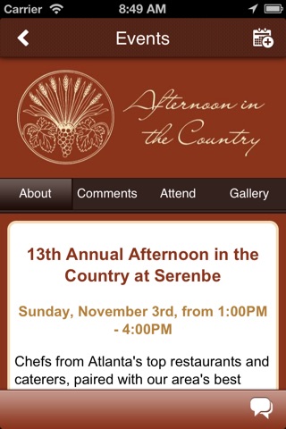 Afternoon in the Country, Les Dames d'Escoffier International screenshot 4