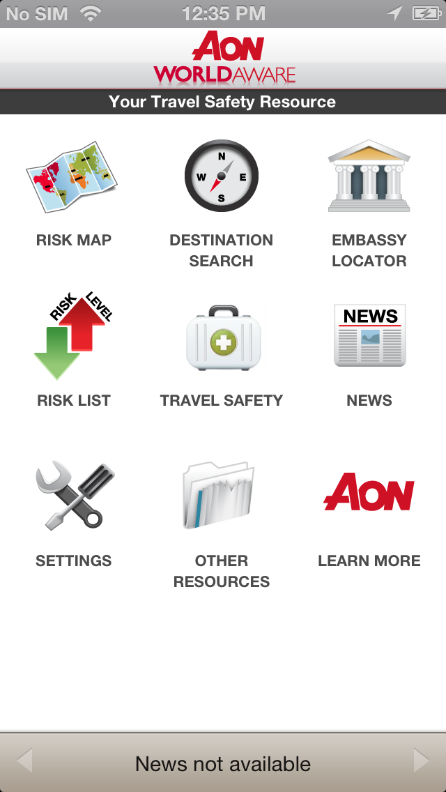 Screenshot #1 pour Aon WorldAware - Enterprise Version