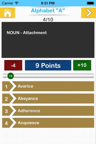 Quizzium - SAT Vocabulary Quiz screenshot 3