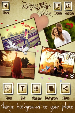 Romantic Photo Collage screenshot 4